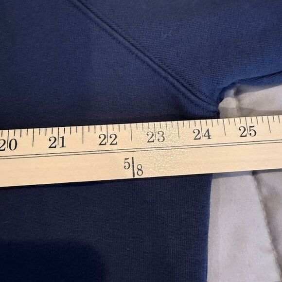 Frame Old School Sweatshirt Navy Blue w/Red Embroidered Script Logo Size Medium - Picture 7 of 11